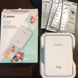 Canon Ivy Portable Photo Printer + Photo Paper